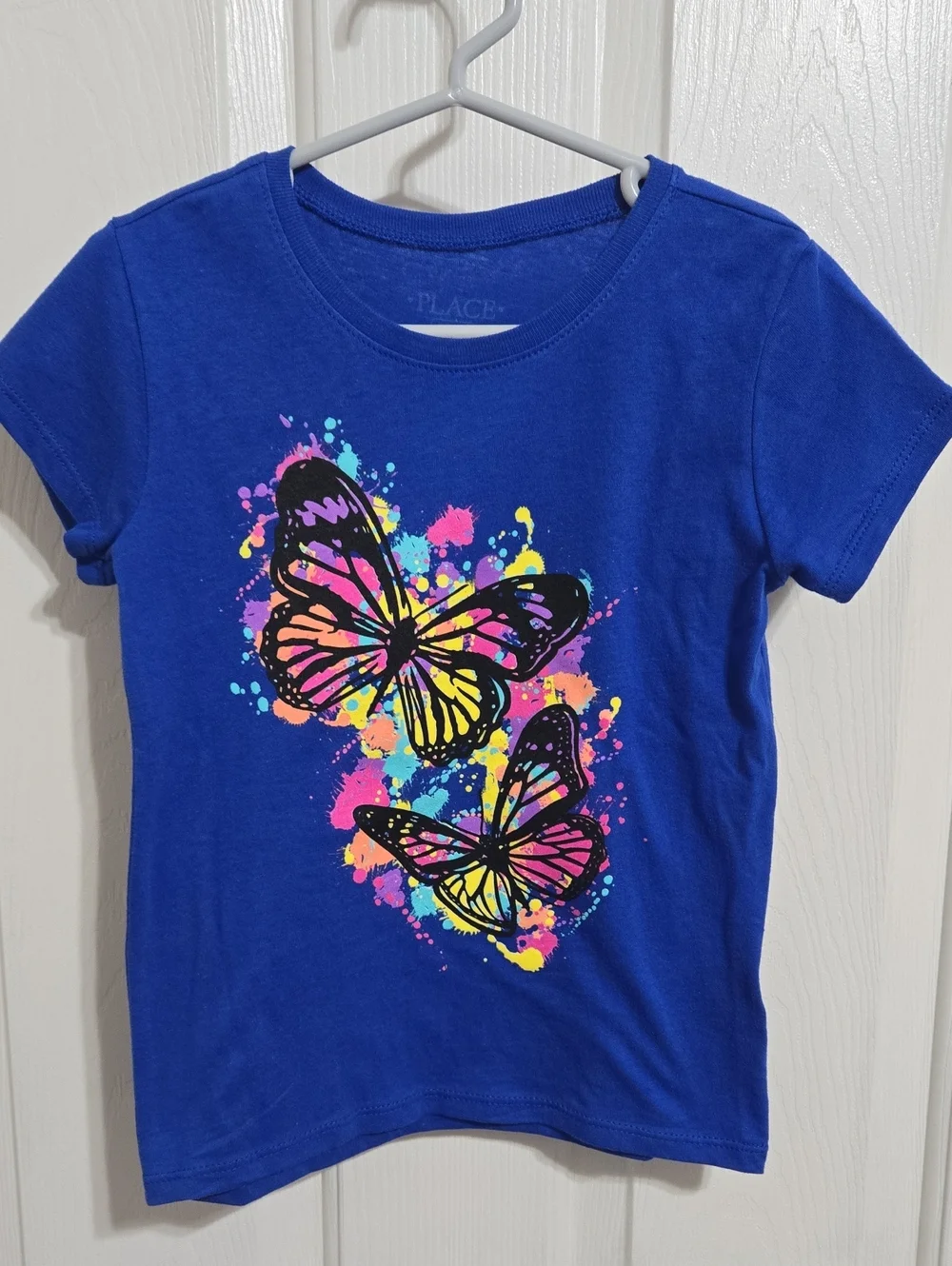 The Children's Place Royal Blue Butterfly Splash Tee